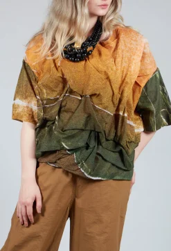 La Vaca Loca Tops^Ciudad Top in Avocado Green Banner