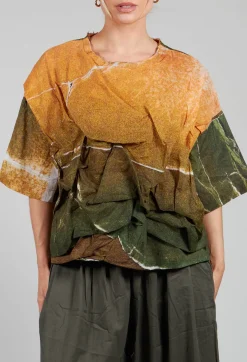 La Vaca Loca Tops^Ciudad Top in Avocado Green Banner