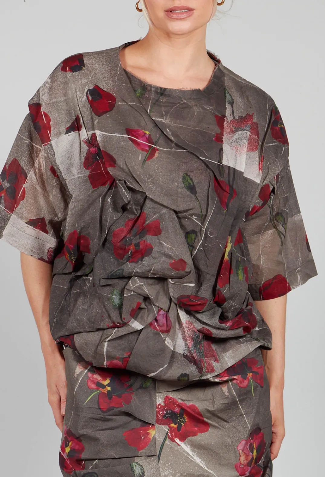 La Vaca Loca Tops^Ciudad Top in Shitake Flower