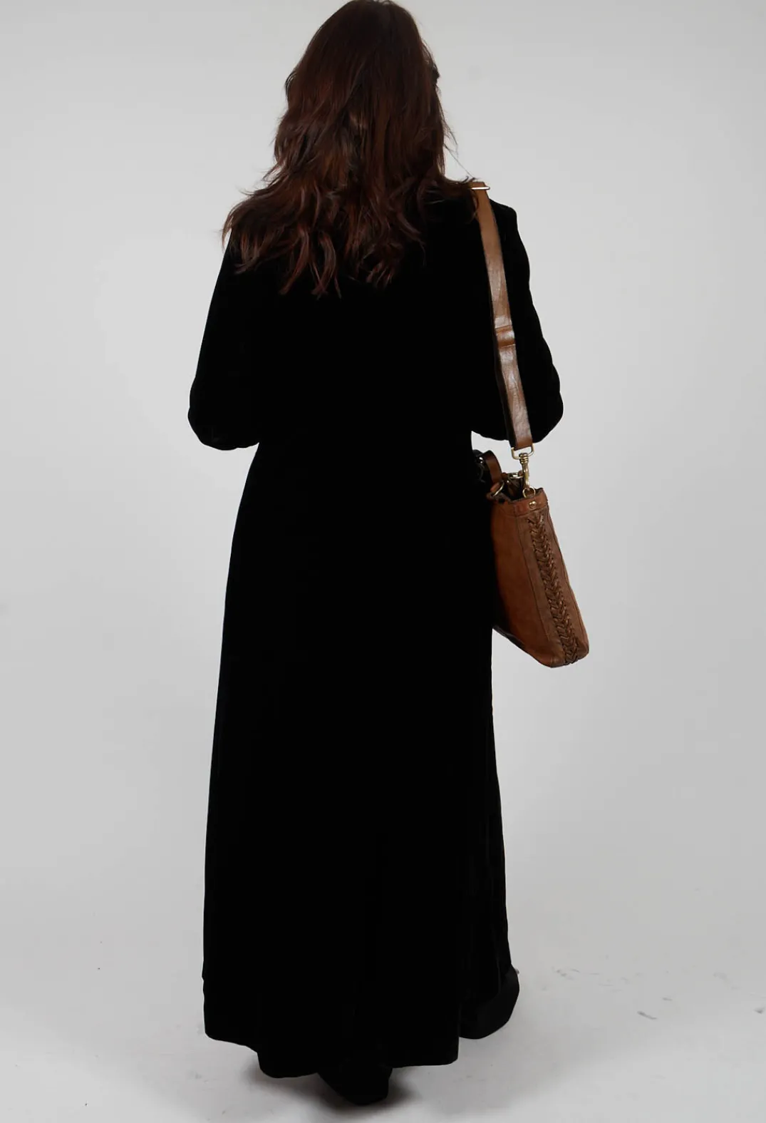 T.ba Coats^Classic Lux Velvet Coat in Black