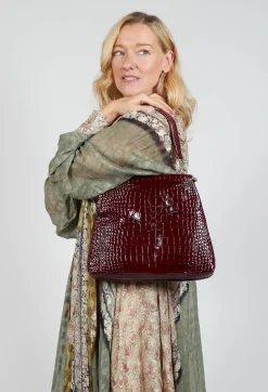 Le Daf Bags^Cocco Bag in Bordeaux