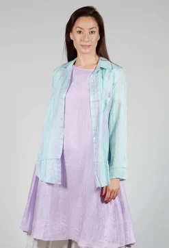 Bianco Levrin Shirts & Blouses^Cocinella Shirt in Lilla and Acqua