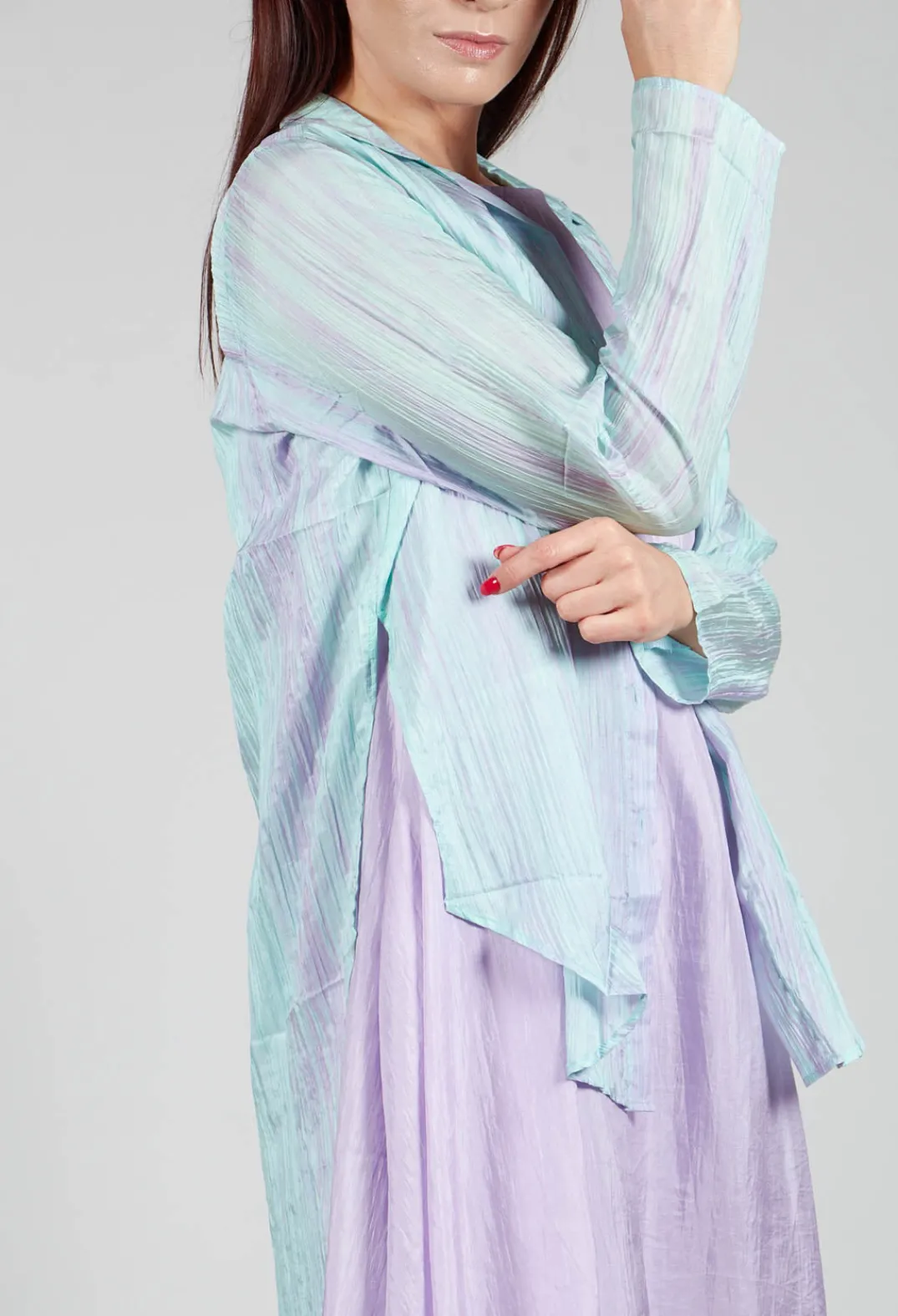 Bianco Levrin Shirts & Blouses^Cocinella Shirt in Lilla and Acqua