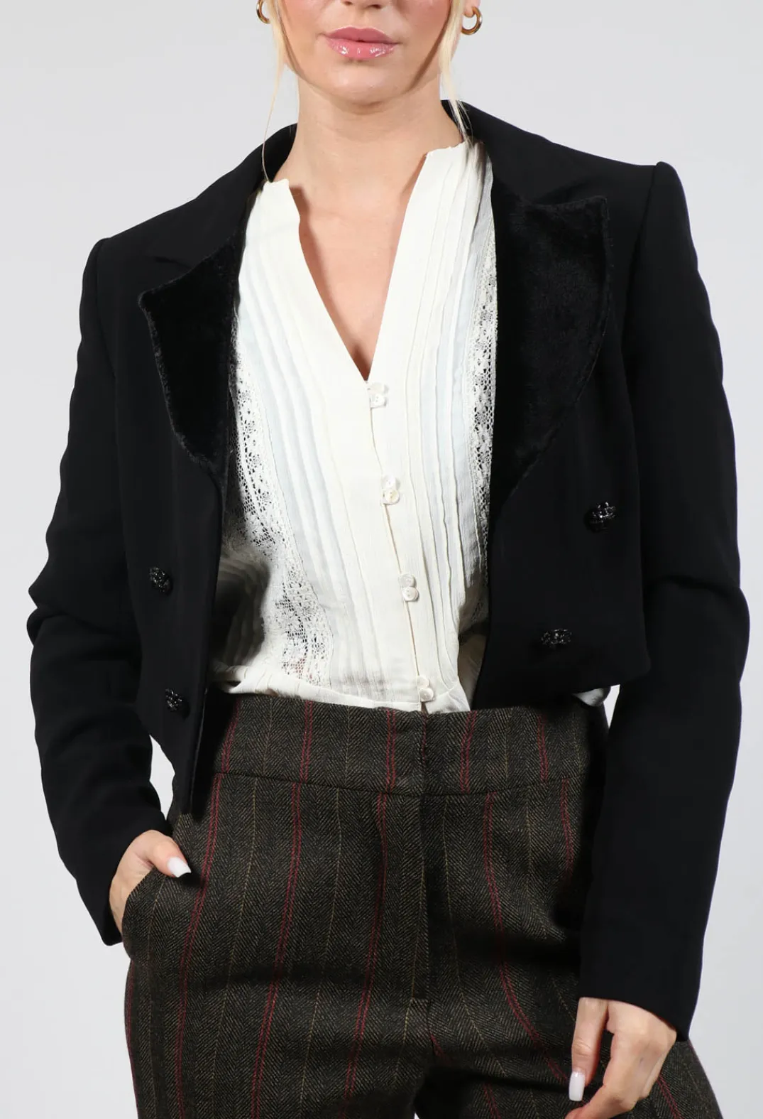 T.ba Jackets^Colero Lux Combi Jacket in Black