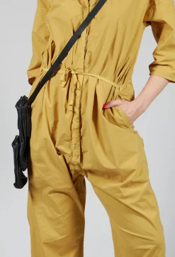 Album Di Famiglia Jumpsuits^Collar Jumpsuit TS in Sun Yellow
