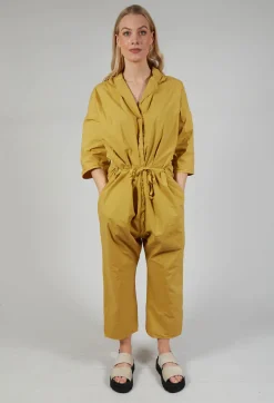 Album Di Famiglia Jumpsuits^Collar Jumpsuit TS in Sun Yellow