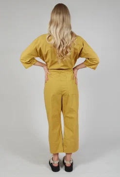 Album Di Famiglia Jumpsuits^Collar Jumpsuit TS in Sun Yellow