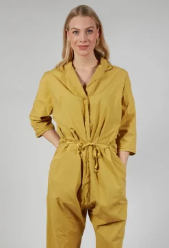 Album Di Famiglia Jumpsuits^Collar Jumpsuit TS in Sun Yellow