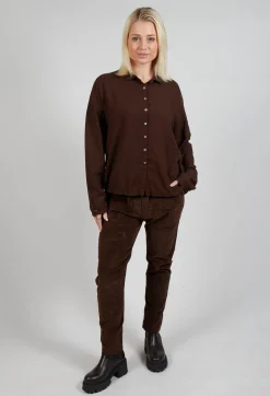 Album Di Famiglia Shirts & Blouses^Collar Shirt TBC in Coffee
