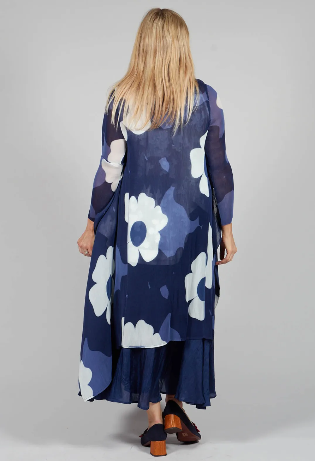 Alquema Coats^Collare Coat in Indigo Way