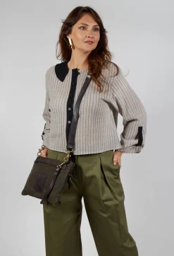 SOH Shirts & Blouses^Collared Blouse in Cream Stripe