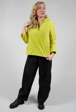 Elli Shirts & Blouses^Collared V Neck Top in Lemon