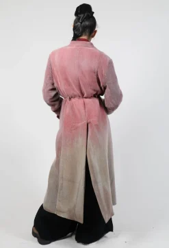 Masnada Coats^Collarless Coat in Graphite