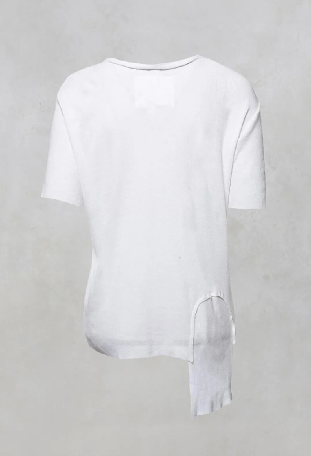 NELLY JOHANSSON T-shirts^Colmar Jersey T Shirt with Ribbed Effect in White