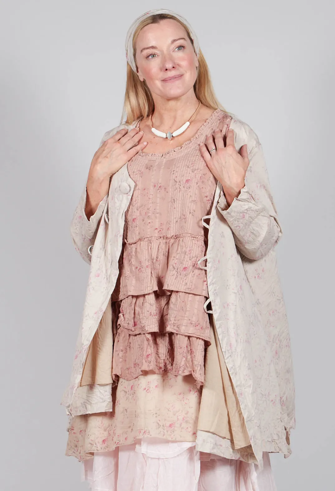 Les Ours Jackets^Combawa Jacket in Liberty Beige Print