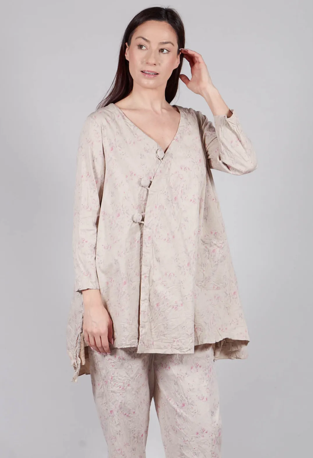 Les Ours Jackets^Combawa Jacket in Liberty Beige Print