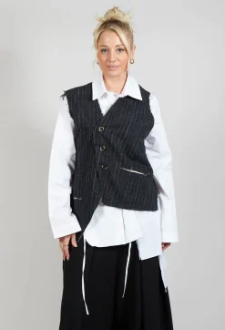 La Vaca Loca Tops^Comu Poc Wallis Vest in Bristol Grey
