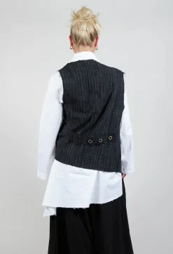 La Vaca Loca Tops^Comu Poc Wallis Vest in Bristol Grey