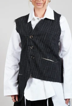 La Vaca Loca Tops^Comu Poc Wallis Vest in Bristol Grey