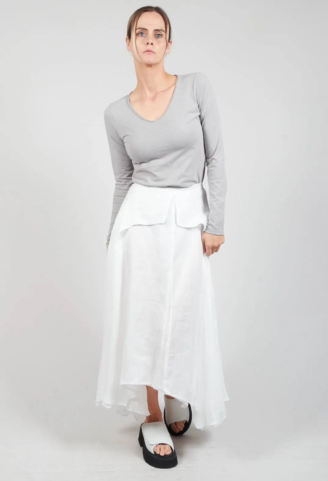 Jayko Skirts^Confiante Full Maxi Skirt in Naturel