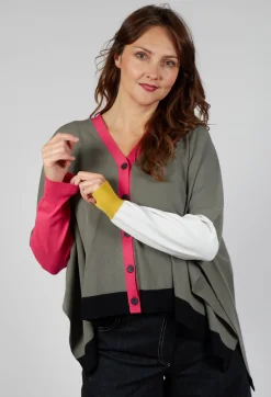 Sarah Pacini Cardigans^Contast Colour Cardigan in Mix 99