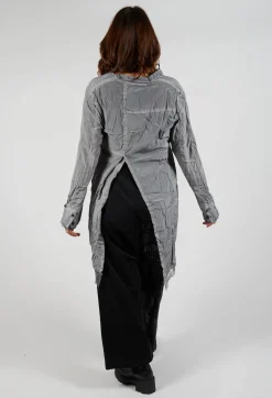 Rundholz Dip Dresses^Contrast Hem Shirt Dress in Pencil Cloud