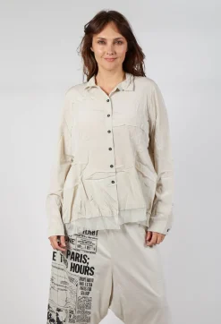 Rundholz Dip Shirts & Blouses^Contrast Hem Shirt in Eraser