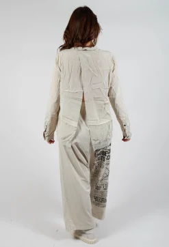 Rundholz Dip Shirts & Blouses^Contrast Hem Shirt in Eraser