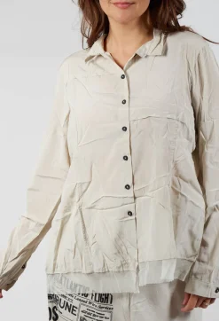 Rundholz Dip Shirts & Blouses^Contrast Hem Shirt in Eraser