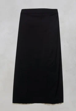 Moyuru Skirts^Contrast Raw Hem Skirt Trousers in Black / White