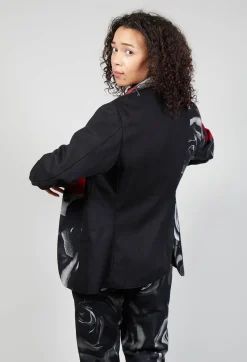 Marc Point Jackets^Contrasting Blazer in Rose Print