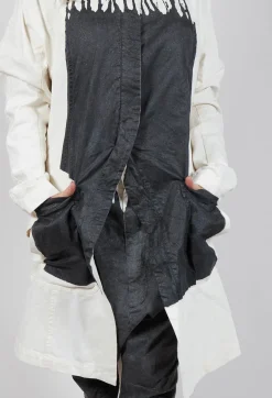 Rundholz Mainline Coats^Contrasting Print Coat in Black Paint