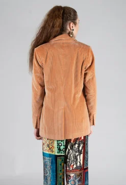Beatrice B Jackets^Corduroy Jacket in Peach