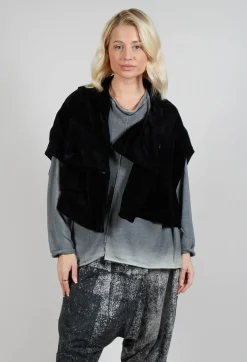 Moyuru Jackets^Corduroy Style Jacket in Black