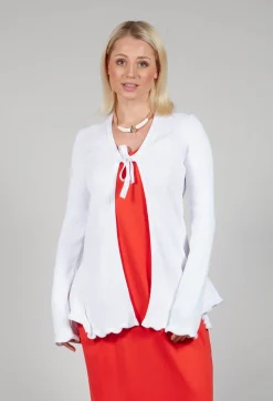 Pluslavie Cardigans^Cotton Cardigan in White