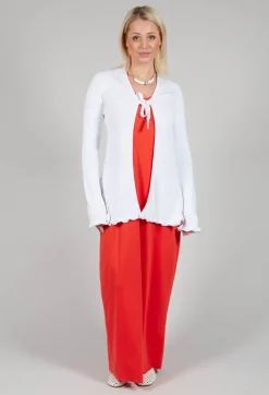 Pluslavie Cardigans^Cotton Cardigan in White