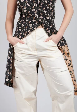IXOS Trousers^Cotton Cargo Trousers in Latte