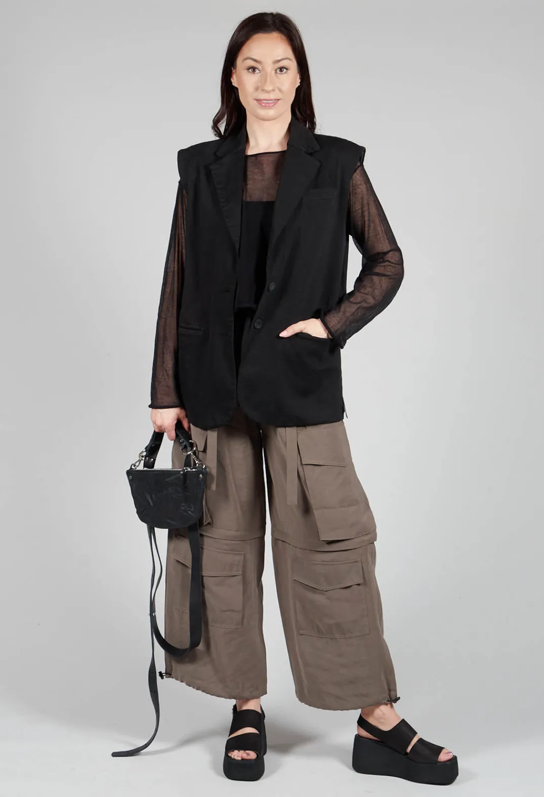 Nostra Santissima Jackets^Cotton Denim Waistcoat in Black