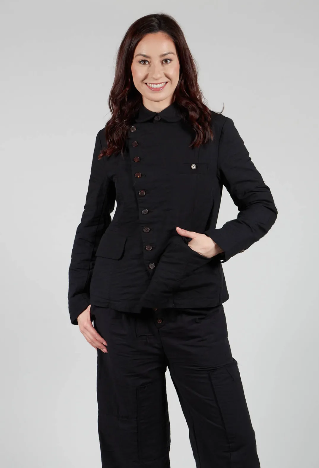 Aleksandr Manamis Jackets^Cotton Jacket in Black