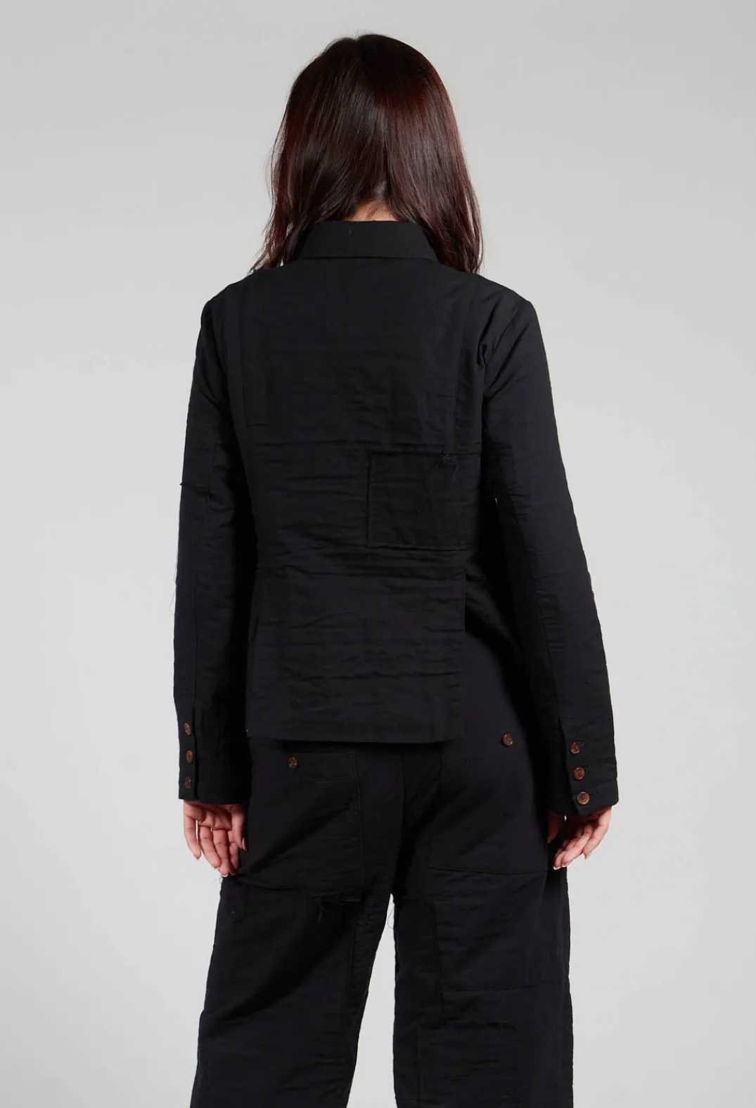 Aleksandr Manamis Jackets^Cotton Jacket in Black