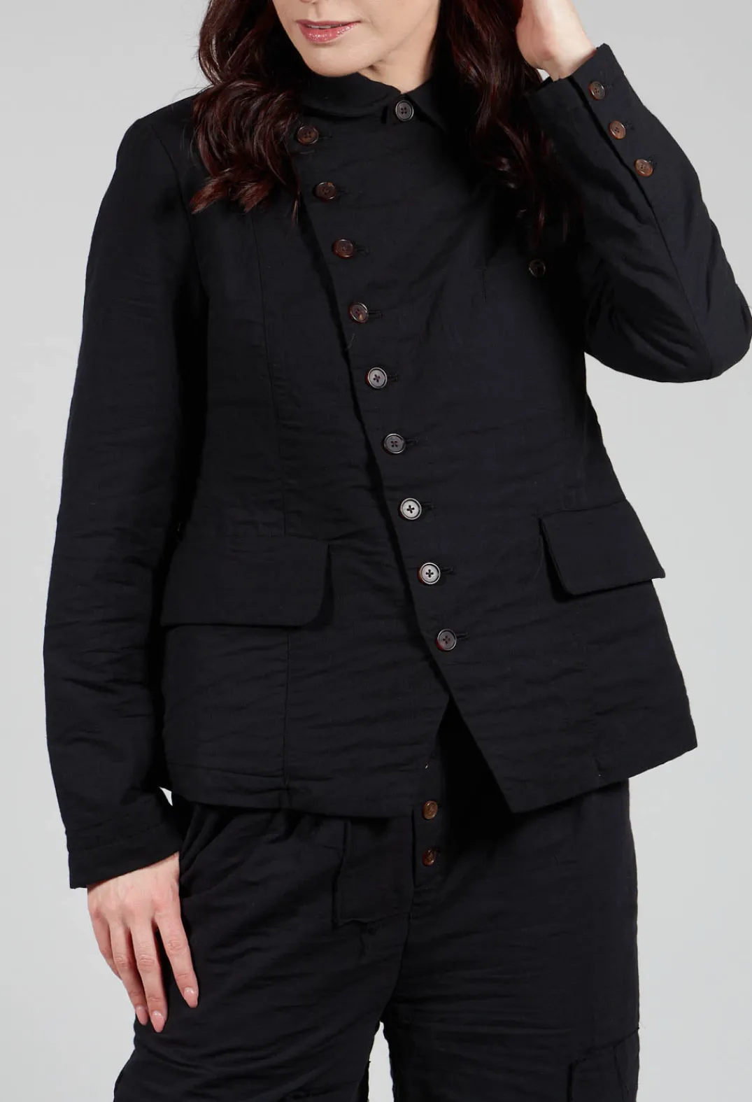 Aleksandr Manamis Jackets^Cotton Jacket in Black
