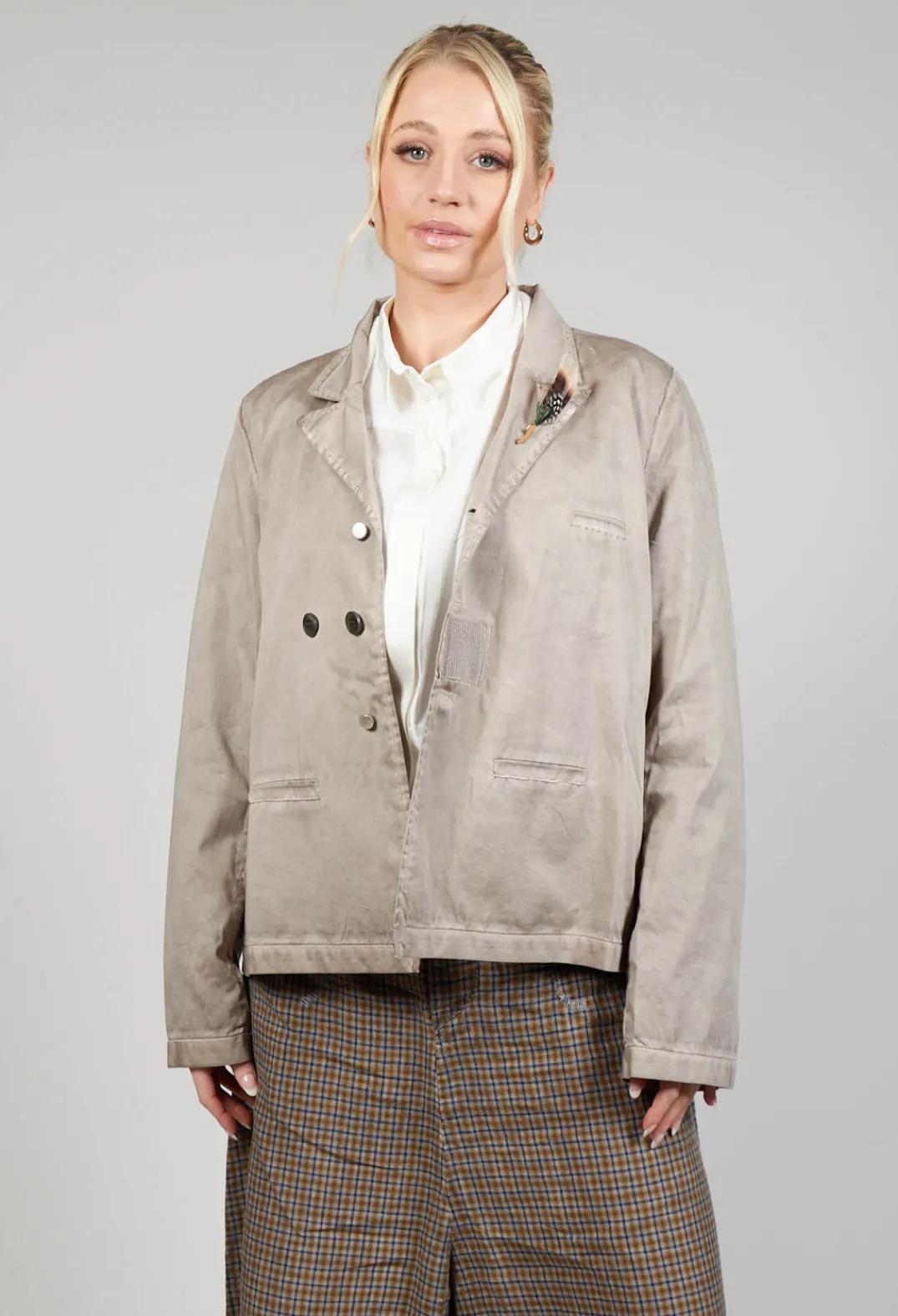 Umit Unal Jackets^Cotton Jacket in Original Brown
