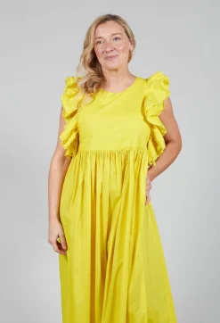 Beatrice B Dresses^Cotton Muslin Dress in Sunflower