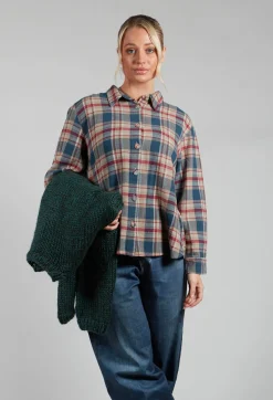 Amici Shirts & Blouses^Cotton Plaid Button Up Shirt in Sand
