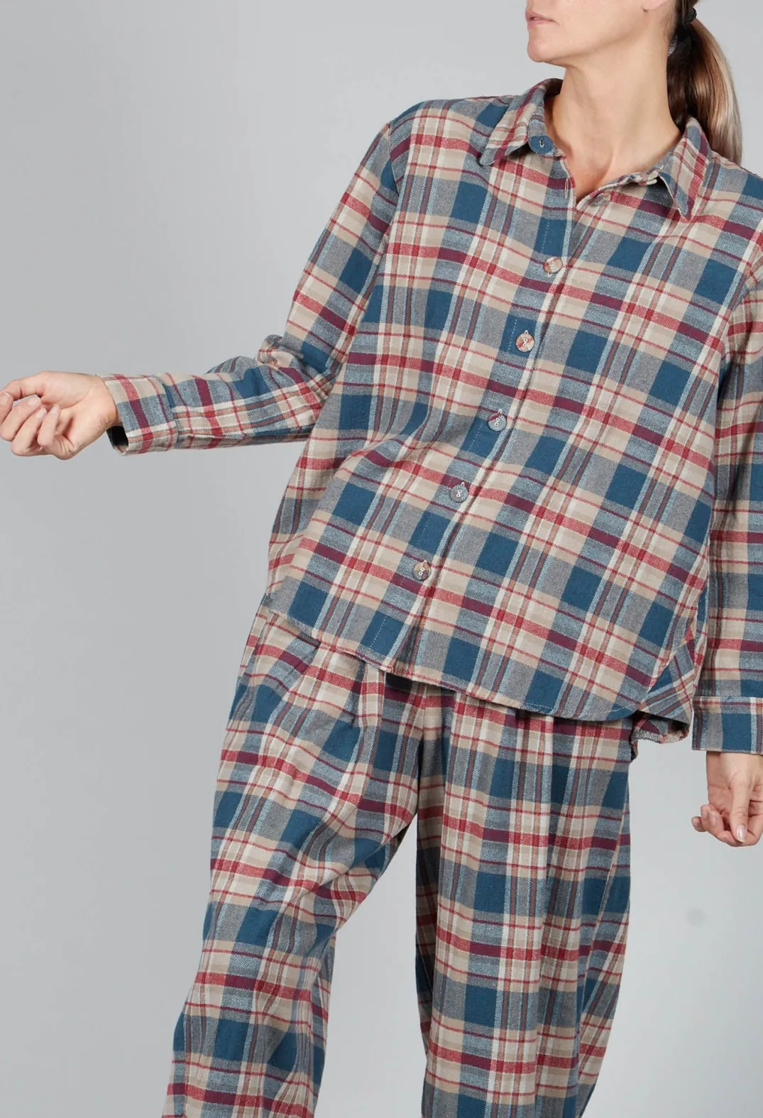 Amici Shirts & Blouses^Cotton Plaid Button Up Shirt in Sand