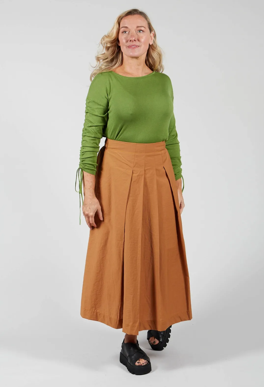 Maliparmi Skirts^Cotton Shan Skirt in Biscotto
