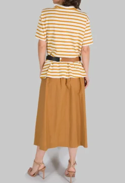 Maliparmi Skirts^Cotton Shan Skirt in Biscotto