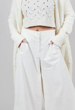 Stefano Mortari Trousers^Cotton Trousers in Cream
