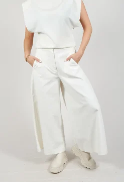 Stefano Mortari Trousers^Cotton Trousers in Cream