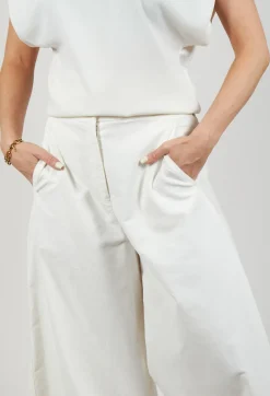 Stefano Mortari Trousers^Cotton Trousers in Cream